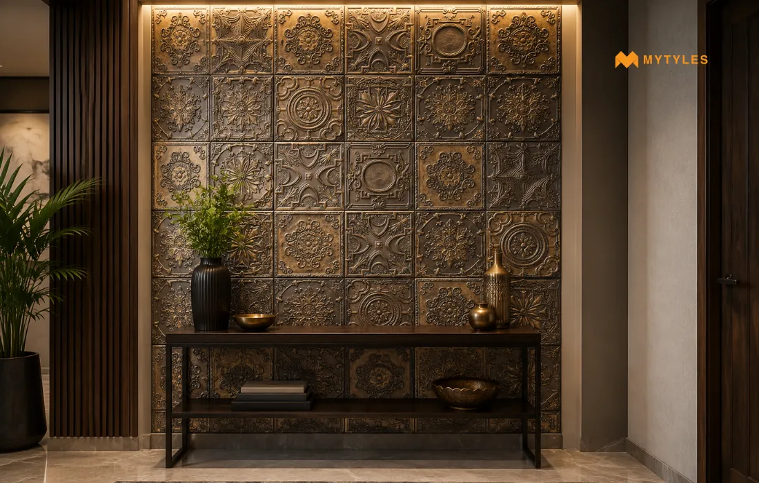 Elevation Wall Tile in Living Room